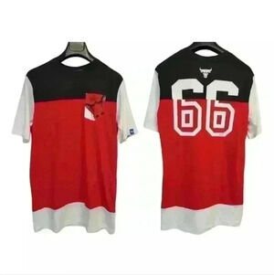 Adidas Originals Hardwood Classics Chicago Bulls SS Shirt Black Red White NWT